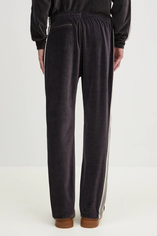 Clothing Needles velour sweatpants Narrow Track QV321 brown