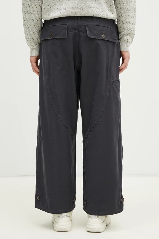 Одежда Хлопковые брюки Human Made Air Force Pants HM29PT009 серый