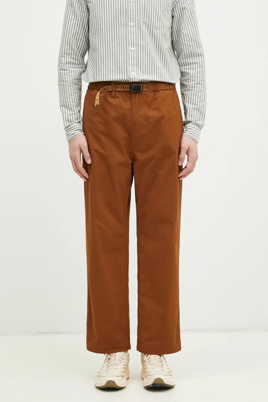 Human Made pantaloni Easy Pants dritto marrone HM29PT015