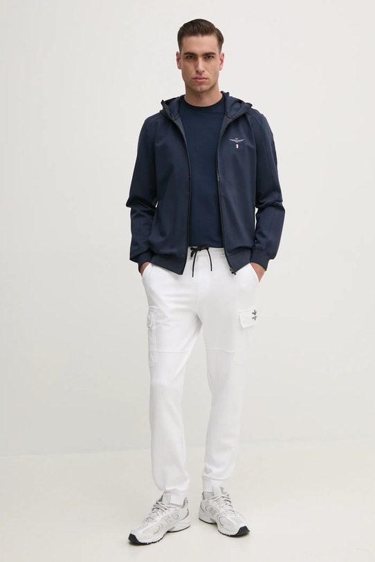 Aeronautica Militare spodnie dresowe PF964F559 biały SS25