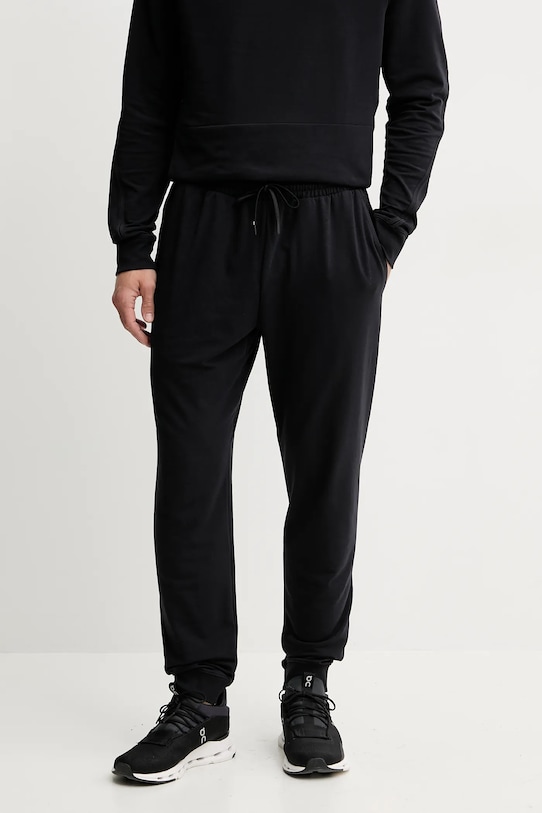 On pantaloni de trening Studio tricotaj negru 1MF11810553