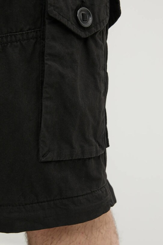 C.P. Company spodnie bawełniane czarny 18CMPA115A006475G