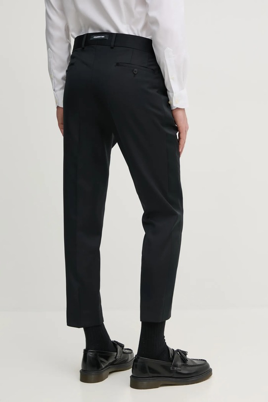 Odzież Karl Lagerfeld spodnie wełniane KL STUDIO 552055.255422 czarny