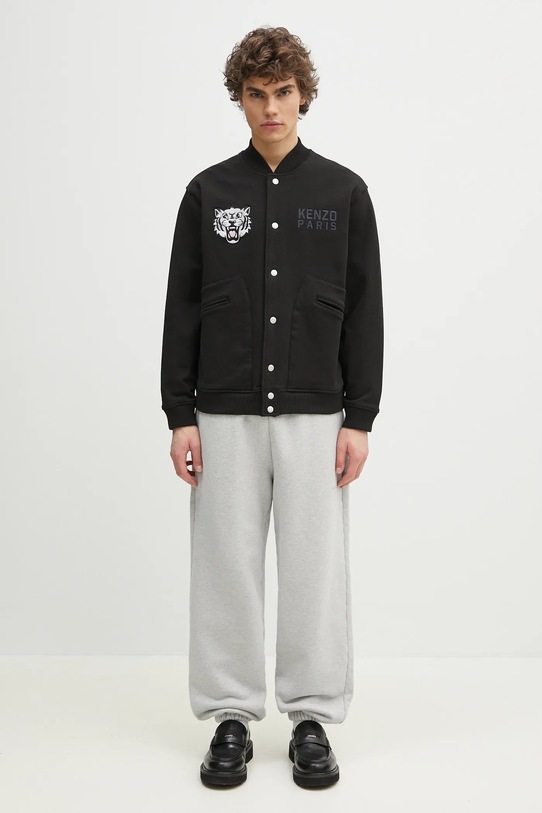 MKI MIYUKI ZOKU pantaloni de trening din bumbac 800 Gsm Superweight Cuffed Joggers 800.GSM.SUPERW.CUF gri