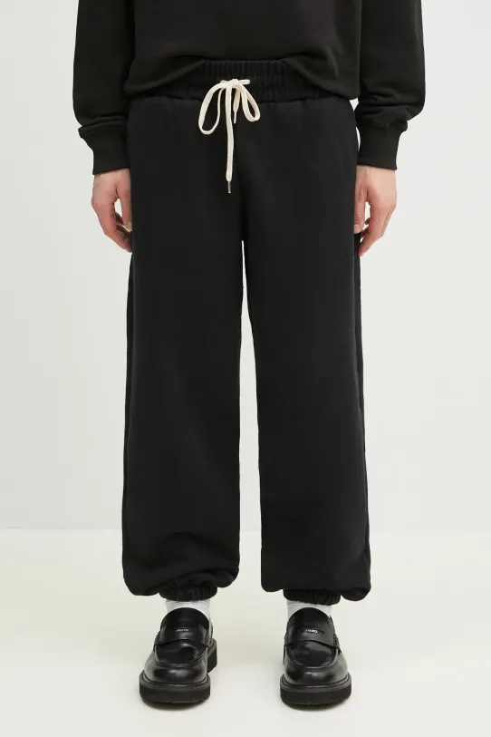 Pamučni donji dio trenirke MKI MIYUKI ZOKU 800 Gsm Superweight Cuffed Joggers pamuk crna 800.GSM.SUPERW.CBL