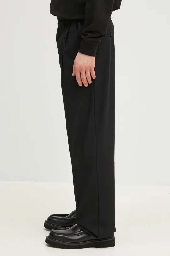 Kalhoty MKI MIYUKI ZOKU Wide Fit Suit Pants WIDE.FIT.SUIT.PANTS..BL černá SS25