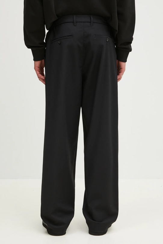 Clothing MKI MIYUKI ZOKU trousers Wide Fit Suit Pants WIDE.FIT.SUIT.PANTS..BL black