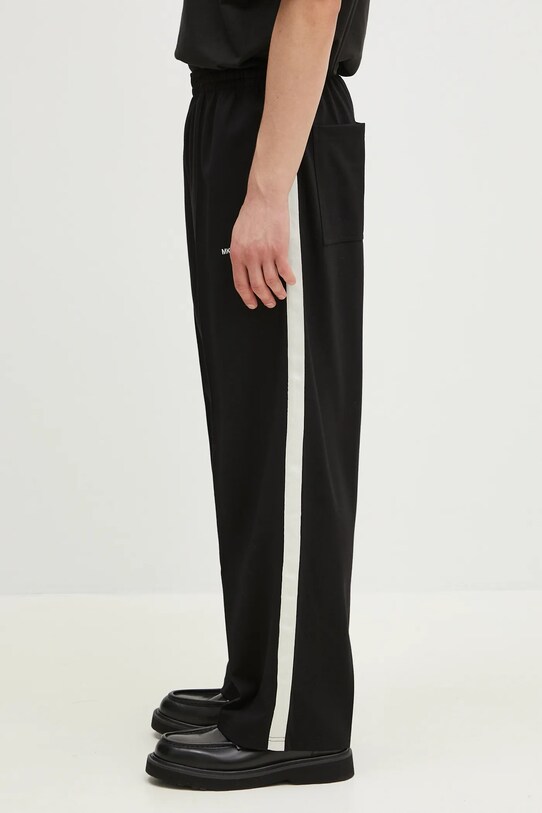 MKI MIYUKI ZOKU pantaloni de trening Wide Fit Poly Track Pants WIDE.FIT.POLY.TRACK.PAN negru SS25