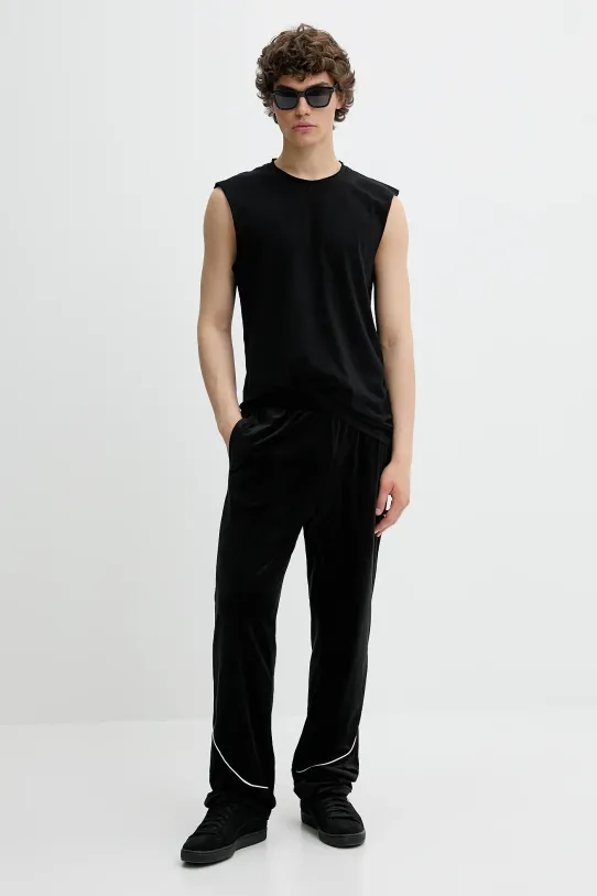 Karl Kani spodnie dresowe welurowe 60060041 czarny SS25