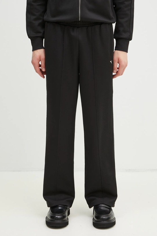 Puma spodnie dresowe T7 Track Jacket dzianina czarny 629938