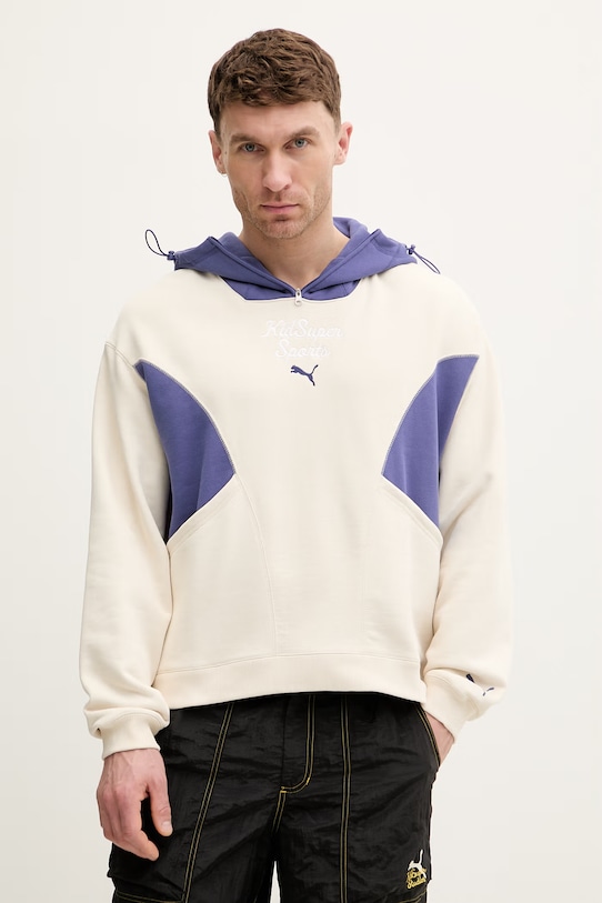Puma bluza bawełniana PUMA x KIDSUPER Pants bawełna beżowy 630932