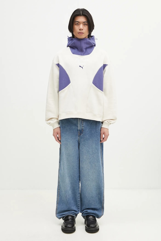 Puma bluza bawełniana PUMA x KIDSUPER Pants 630932 beżowy