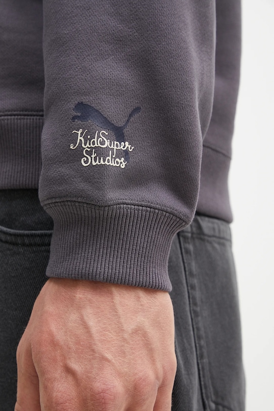 Бавовняна кофта Puma PUMA x KIDSUPER Pants 630932 сірий