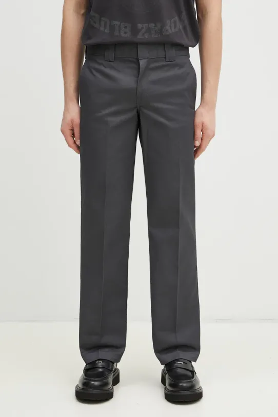 Dickies trousers Wp873 Work Pant Rec Charcoal Grey fabric gray DK0A4XK9CH01