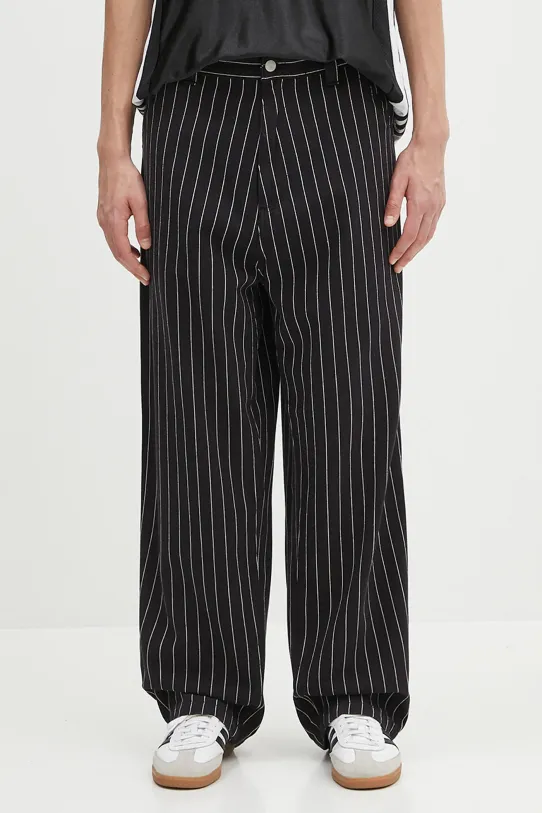 Bavlnené nohavice Carhartt WIP OG Single Knee Pant jednoduchý čierna I034800.2MB02