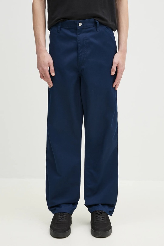 Παντελόνι Carhartt WIP Simple Pant ίσιο σκούρο μπλε I034907.E702