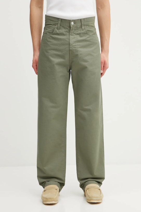 Памучен панталон Carhartt WIP Landon Pant памук зелен I034806.1YFGD