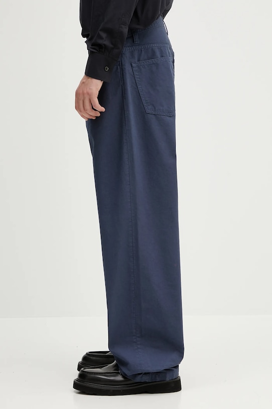 Carhartt WIP pantaloni de bumbac Landon Pant I034806.2OTGD albastru SS25