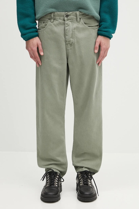 Džíny Carhartt WIP Newel Pant zelená I033123.1YF4J