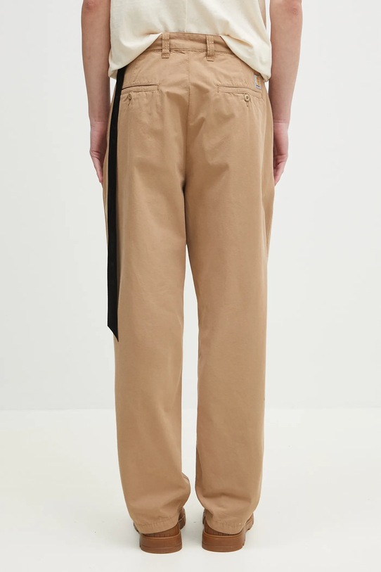 Odzież Carhartt WIP spodnie bawełniane Calder Pant I033128.8YGD beżowy
