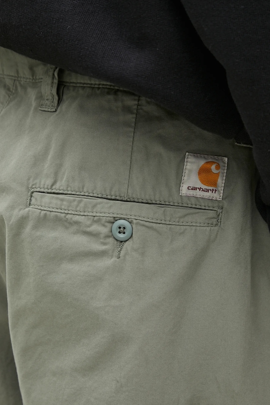 Хлопковые брюки Carhartt WIP Calder Pant зелёный I033128.1YFGD