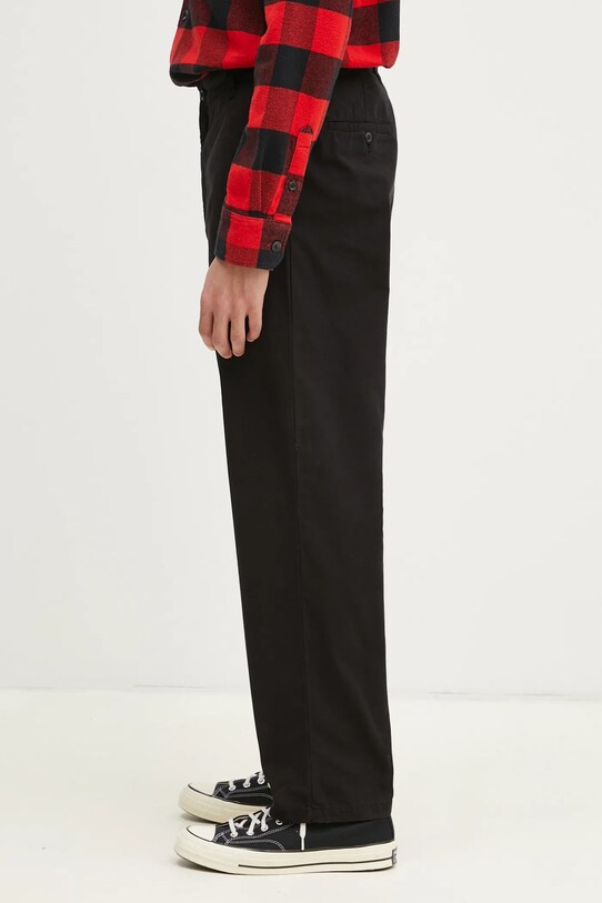 Pamučne hlače Carhartt WIP Calder Pant I033128.89GD crna SS25