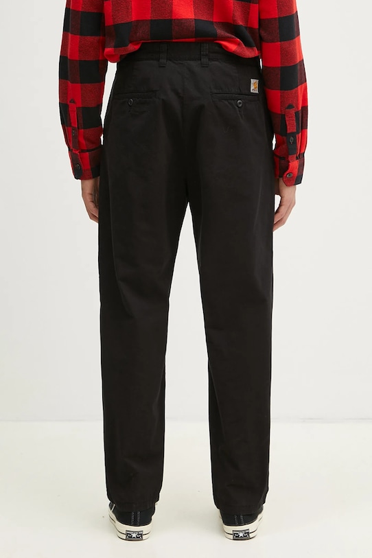 Odzież Carhartt WIP spodnie bawełniane Calder Pant I033128.89GD czarny