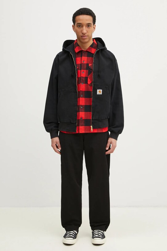 Carhartt WIP spodnie bawełniane Calder Pant I033128.89GD czarny