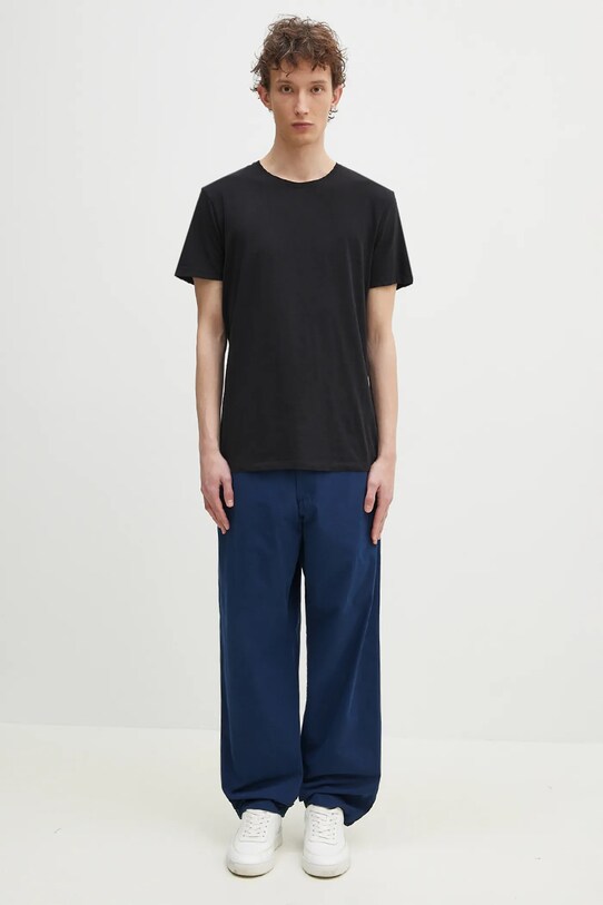 Carhartt WIP pantaloni in cotone Calder Pant I033128.E7GD blu navy