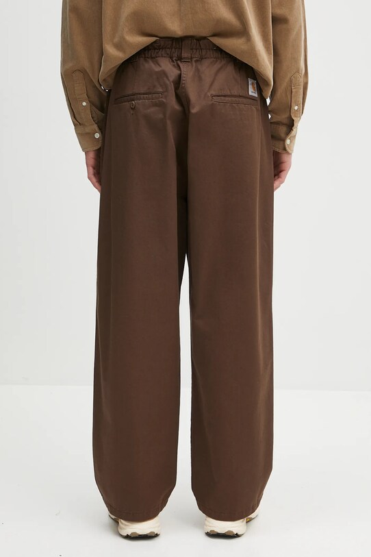 Odzież Carhartt WIP spodnie bawełniane Marv Pant I033129.2LS06 brązowy