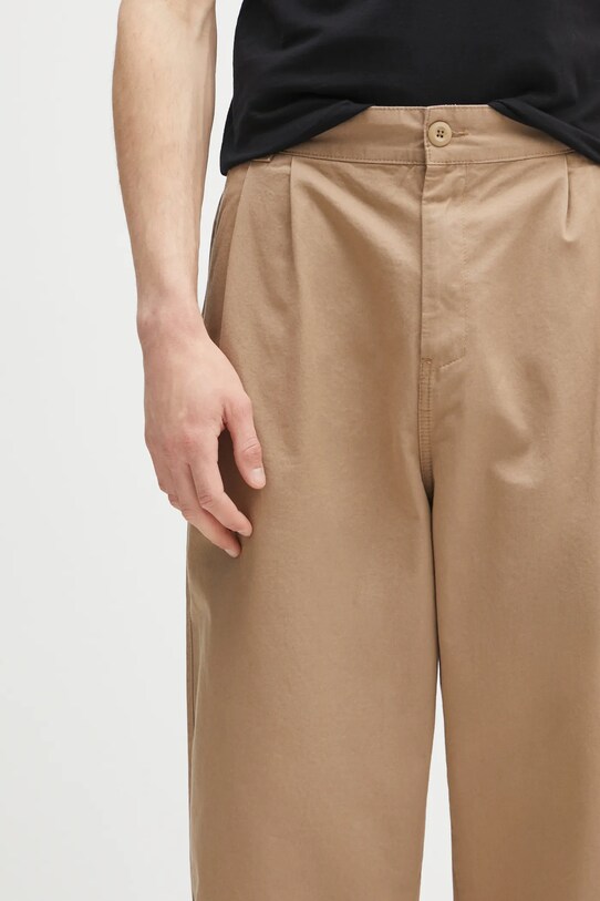 Bavlnené nohavice Carhartt WIP Marv Pant hnedá I033129.8Y06