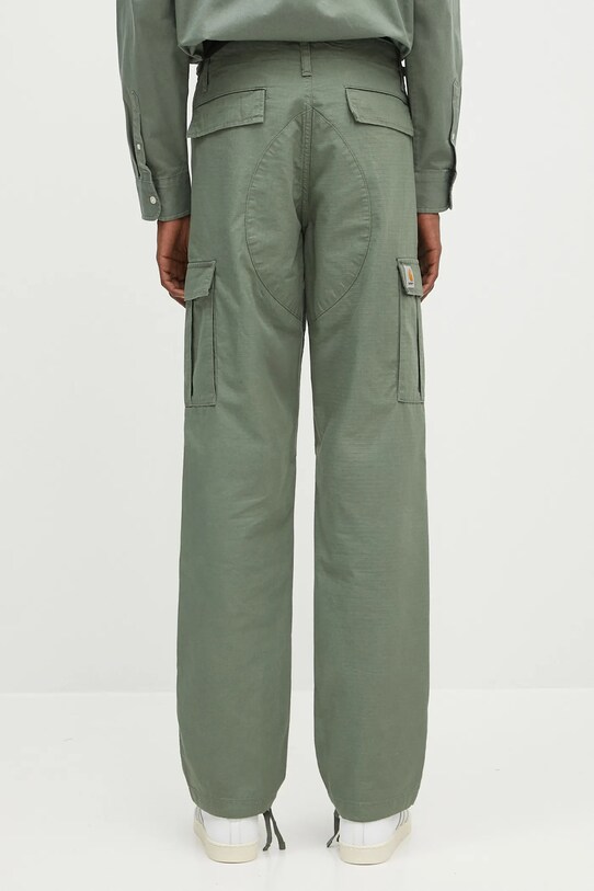 Odzież Carhartt WIP spodnie bawełniane Aviation Pant I032468.1YF02 zielony