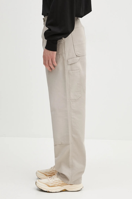 Βαμβακερό παντελόνι Carhartt WIP Double Knee Pant I034796.2OR4O μπεζ SS25