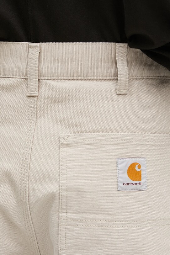 Βαμβακερό παντελόνι Carhartt WIP Double Knee Pant μπεζ I034796.2OR4O