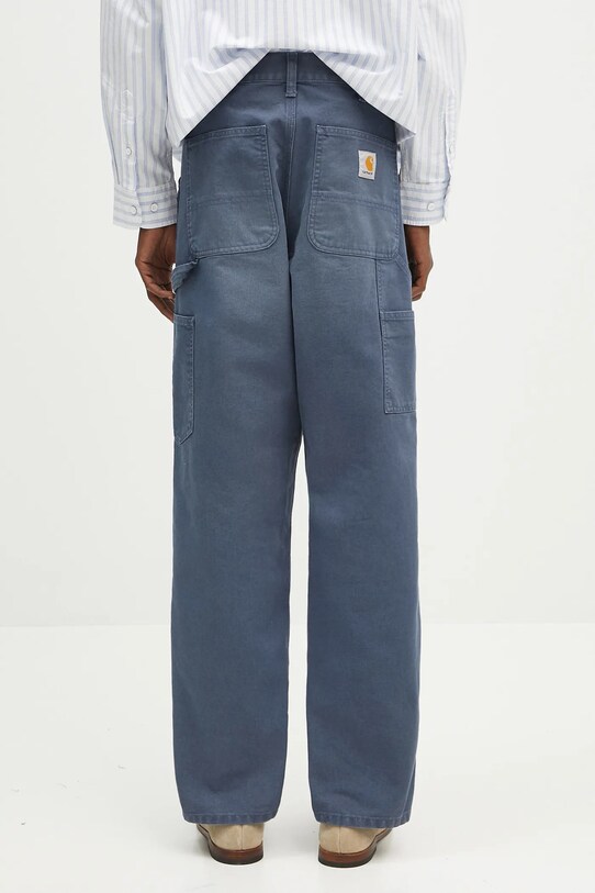 Îmbrăcăminte Carhartt WIP pantaloni de bumbac Double Knee Pant I034796.2OT4O albastru