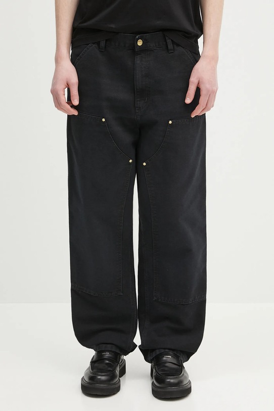 Carhartt WIP pantaloni Double Knee Pant uni negru I034796.894O