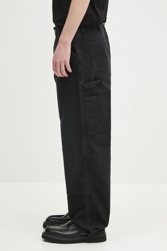 Carhartt WIP pantaloni Double Knee Pant I034796.894O negru SS25