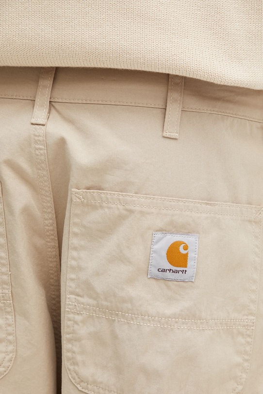 Carhartt WIP cotton trousers Double Knee Pant beige I034795.G102