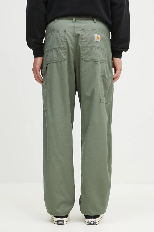 Abbigliamento Carhartt WIP pantaloni in cotone Double Knee Pant I034795.1YF02 verde