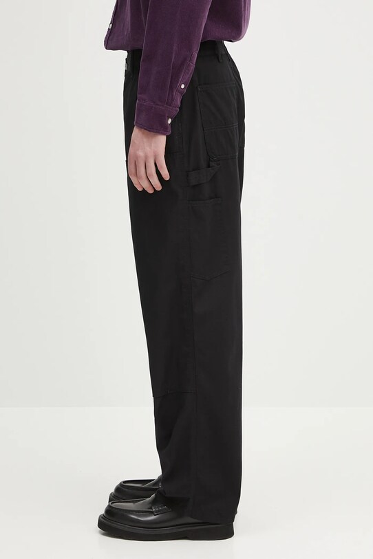 Carhartt WIP cotton trousers Double Knee Pant I034795.8902 black SS25