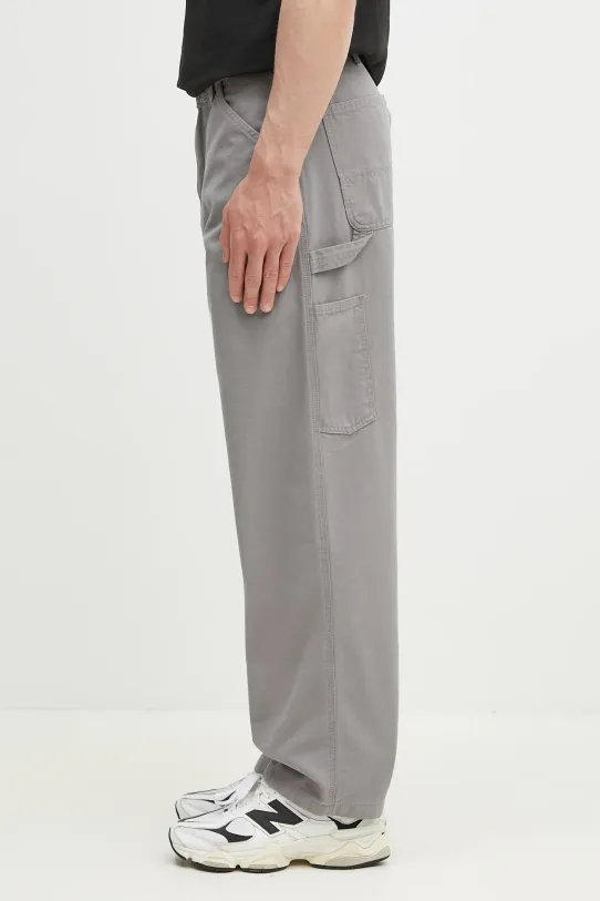 Βαμβακερό παντελόνι Carhartt WIP OG Single Knee Pant I033754.2LR06 γκρί SS25