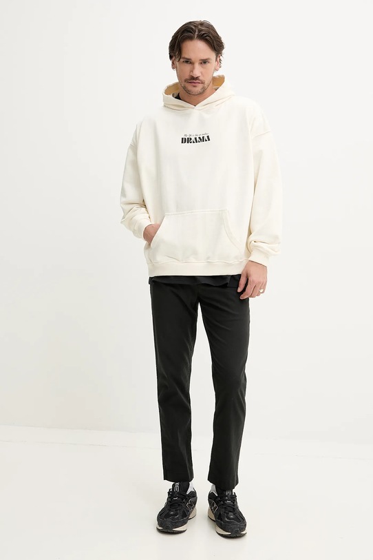 Nohavice s prímesou ľanu Abercrombie & Fitch KI130.5034.900 čierna SS25