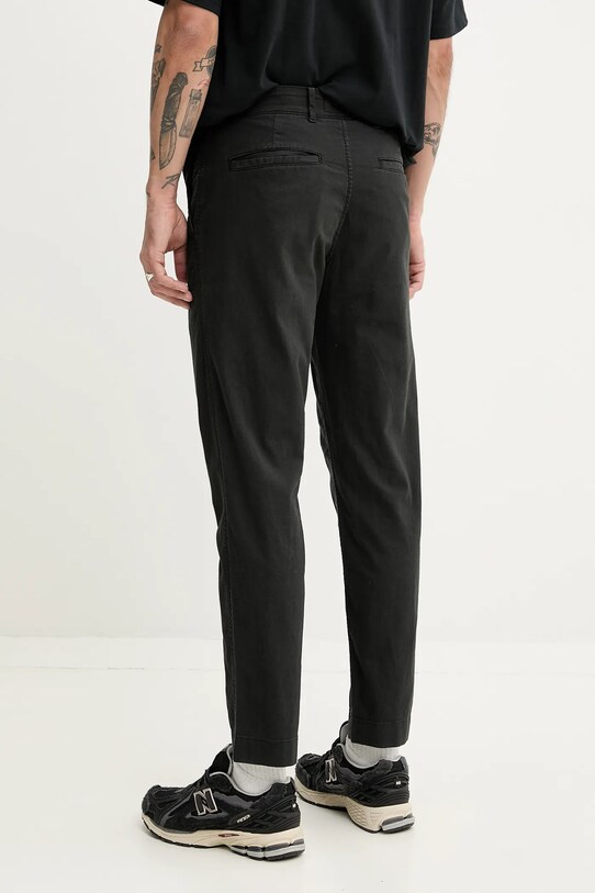 Îmbrăcăminte Abercrombie & Fitch pantaloni din amestec de in KI130.5034.900 negru