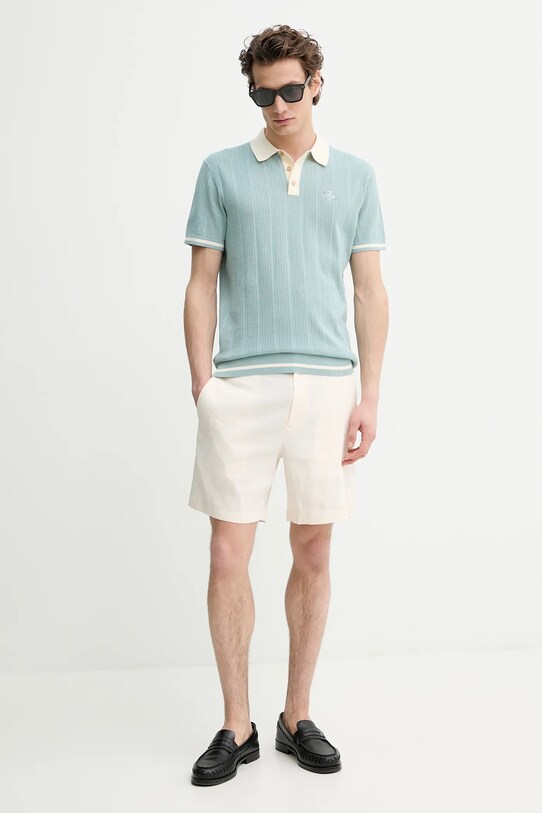 Theory pantaloni scurti din in P0373206 bej SS25