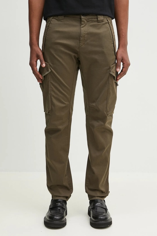 C.P. Company pantaloni tessuto verde 18CMPA058A005694G.