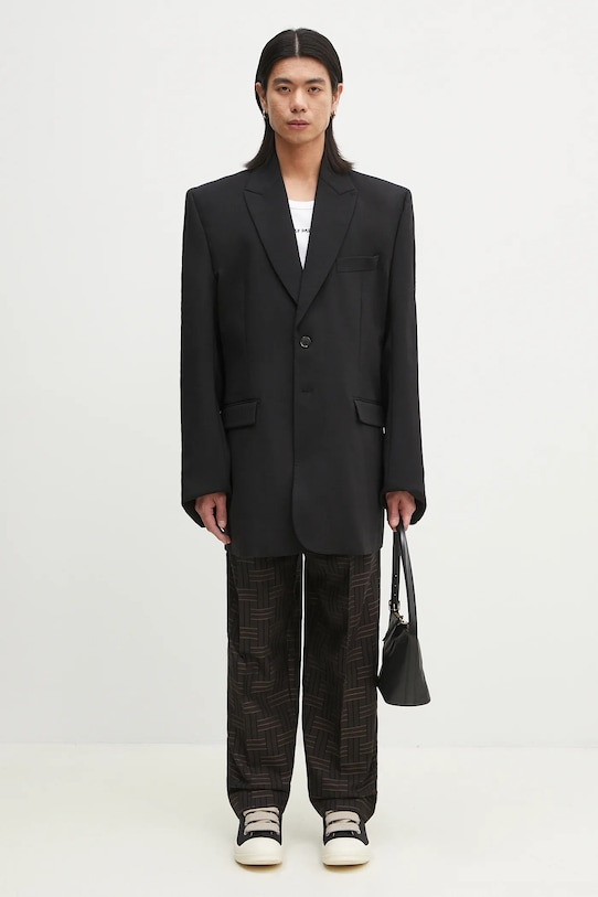 Вълнен панталон Kenzo FF55PA2149JT.90 кафяв