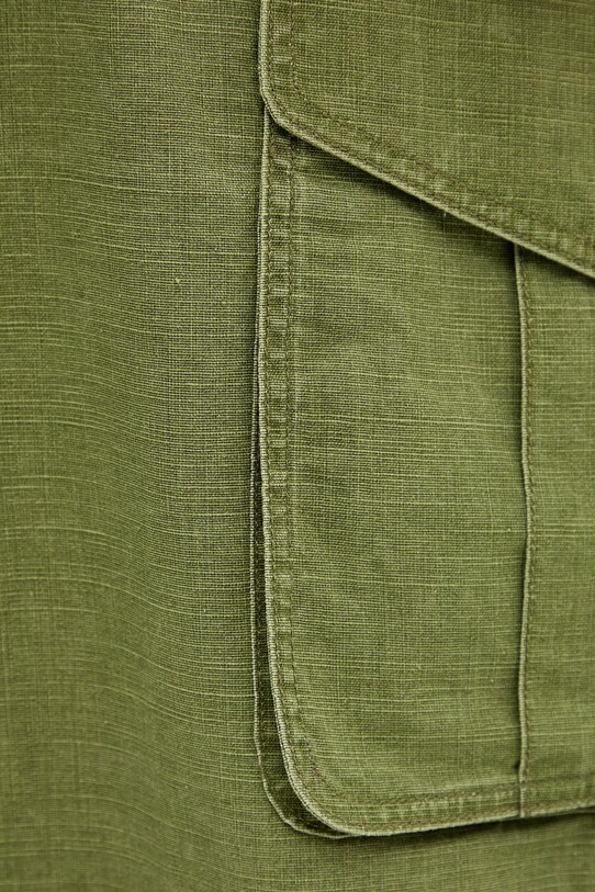 Памучен панталон Kenzo зелен FF55PA2459GD.48