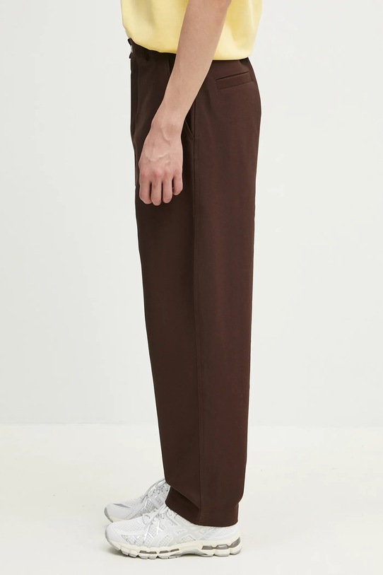 Kenzo spodnie FF55PA3659GB.90 brązowy SS25