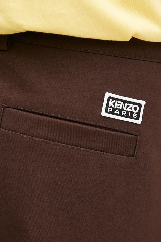 Kenzo spodnie brązowy FF55PA3659GB.90