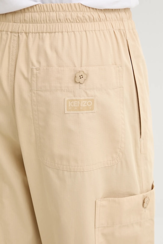 Бавовняні штани Kenzo бежевий FF55PA5019SC.11